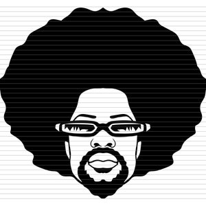 Afroman svg, afro man, afro american, black man, afro boy dred, black boy,  bearded men, black beard, dreadlocks, dread hairstyle,  d861