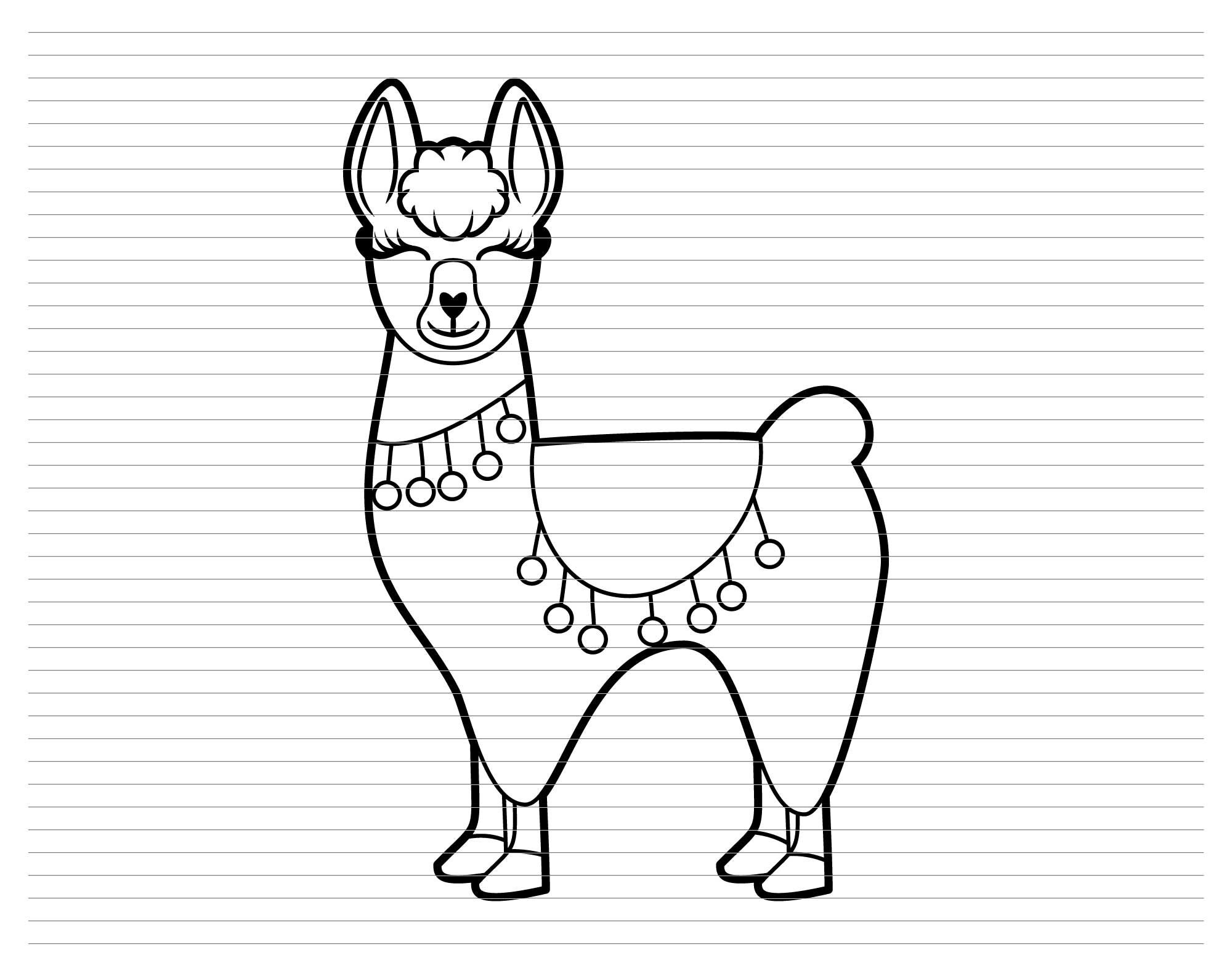 LLAMA SVG, Llama Body, Llama Clipart, Llama Decoration, Cute Llama