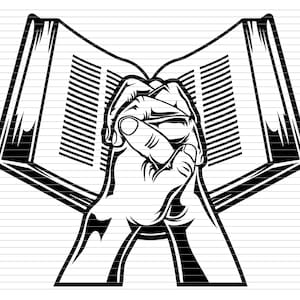 BETENDE HÄNDE SVG, heilige Bibel, christlich, katholisch, Jesus, Religion, Buch, Bibel Clipart, Beten, Priester, Buch svg, Bibel, Bibel plotterdatei, d388