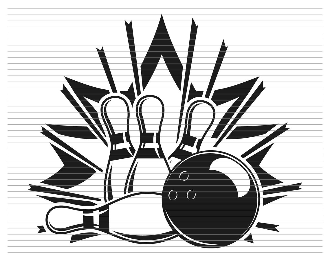 BOWLING SVG, Bowling, Bowling Pin, Pin, Bowling Ball, Bowling Player