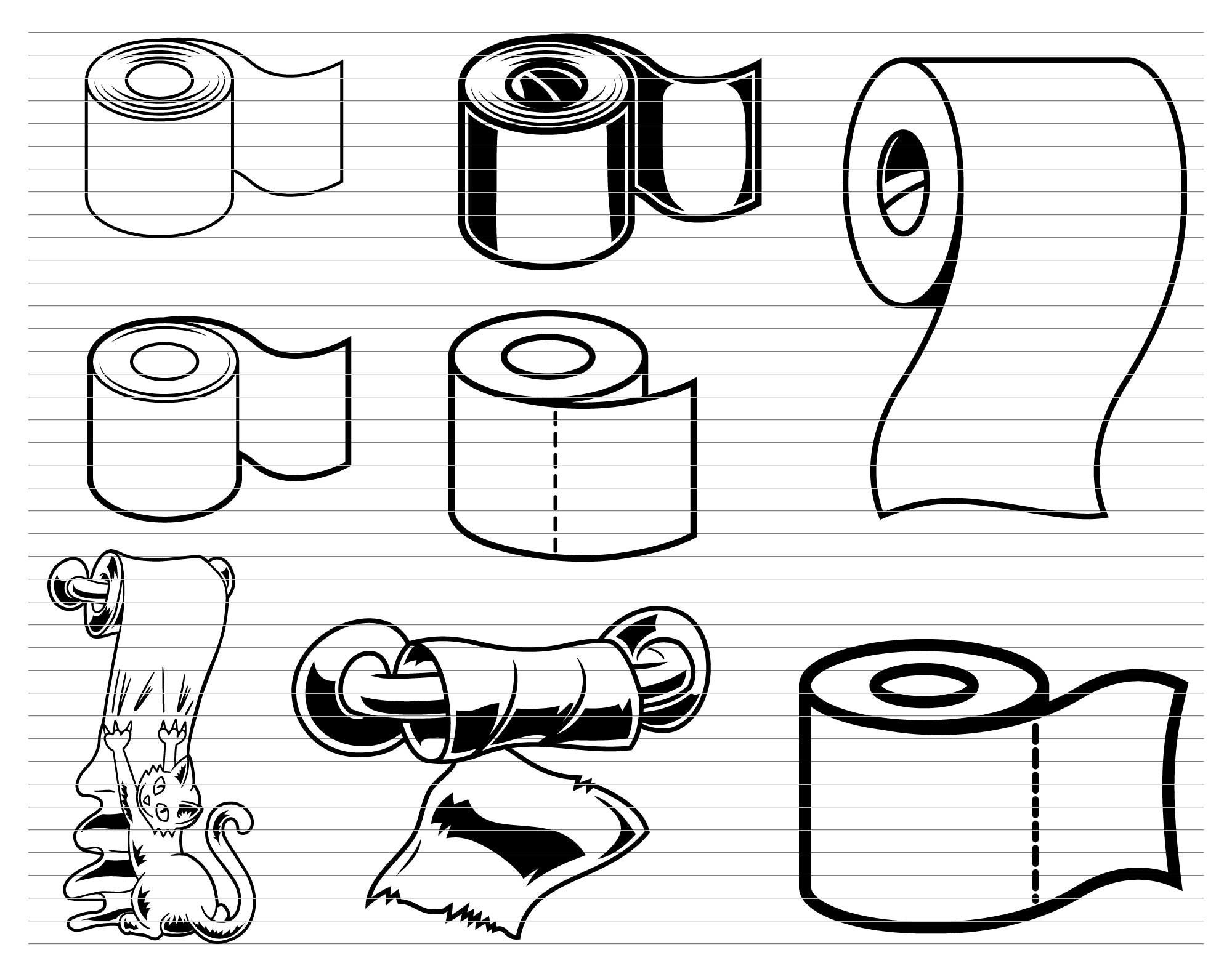 Toilet Svg, Toilet Paper Svg, Toilet Paper Cut File, Paper Roll, Toilet