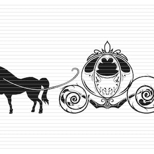 CARRIAGE SVG, carriage clipart, horse, horse svg, princess carriage, princess horse, tale carriage, fream carriage, pumpkin carriage, d471