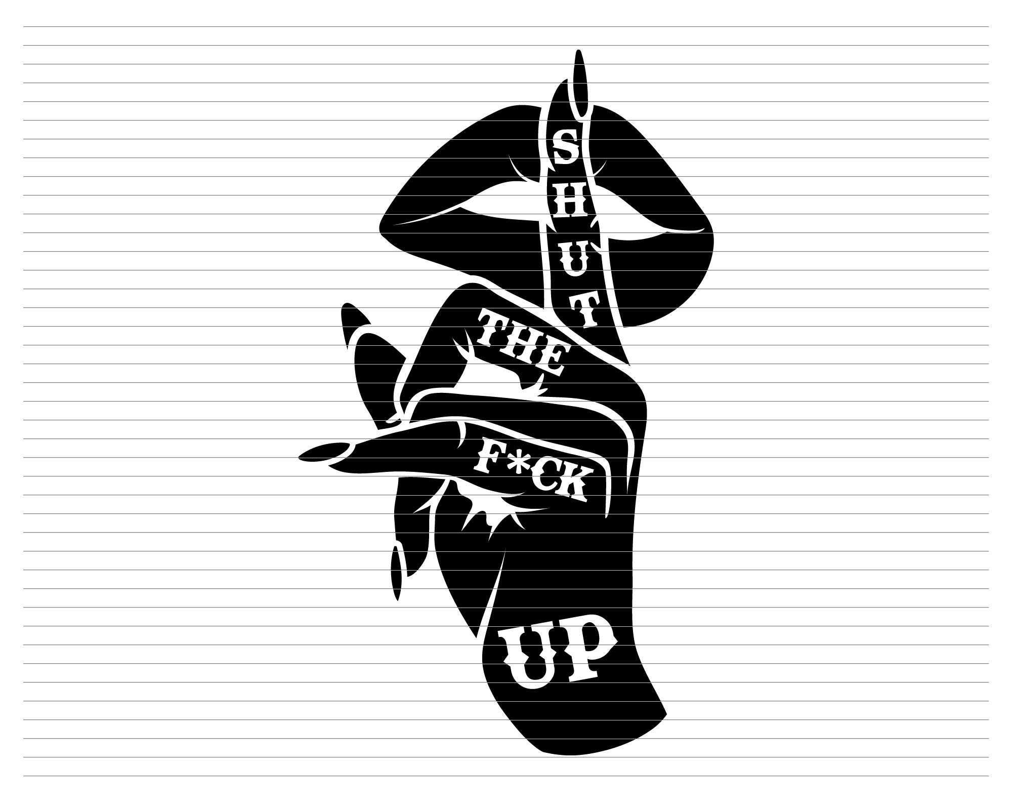 Leopard print Shut the F!@# up SVG, digital download, Shut the