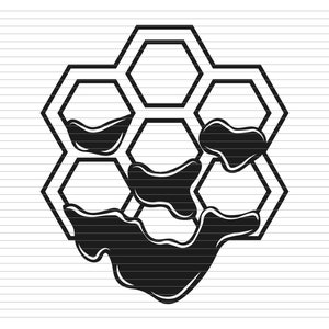 ハニカム SVG、蜂蜜、ハニカム、マルハナバチ、怒った蜂、蜂のカットファイル、蜂蜜 SVG、マルハナバチ SVG、怒った蜂のクリップアート、ハニカム SVG、d374