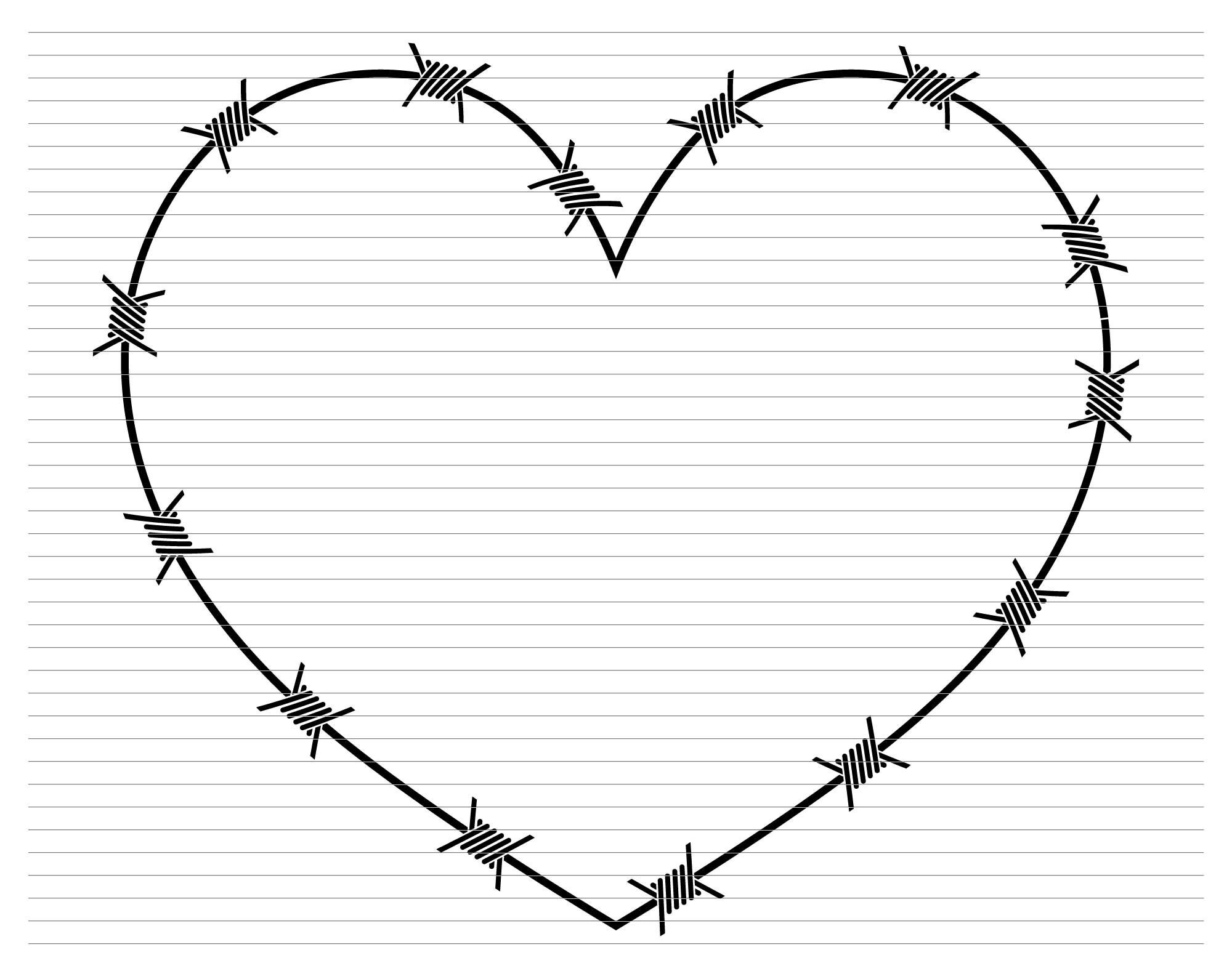 BARBED WIRE heart svg barbed wire clipart security wire barbed wire clip art barbed circle military wire barbed wire png d88