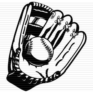 BASEBALL GLOVE SVG, baseball glove, baseball svg, glove, ball, baseball, field, base, sport, player, play, tools, cut file, d330