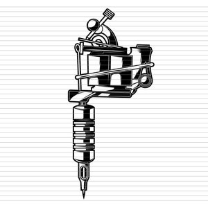 Transparent Tattoo Machine Png  Tattoo Machine Logo Png Png Download  vhv