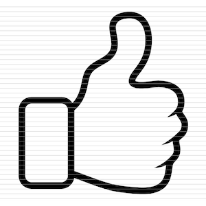 LIKE THUMBS UP mão com polegar para cima ok dedo eu gosto como polegar mãos de desenho animado polegares de desenho animado mãos clipart svg dxf eps png cricut d69