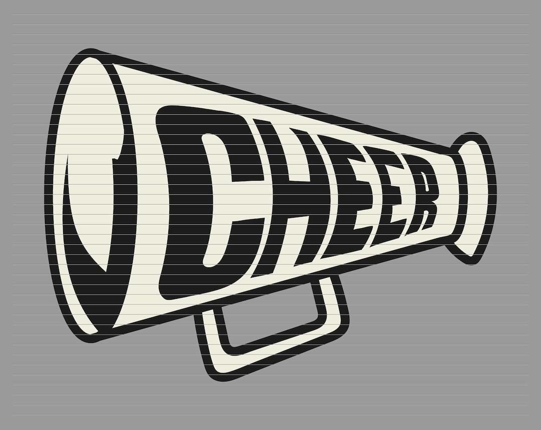 CHEERLEADER MEGAPHONE SVG, Cheer Svg, Cheer, Cheerleading, Team, Cheer
