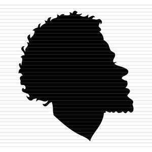Afroman SVG, Afro-Mann, Afro-Amerikaner, schwarzer Mann, Afro-Boy-Dred, schwarzer Junge, bärtige Männer, schwarzer Bart, Dreadlocks, Dread-Frisur, d858