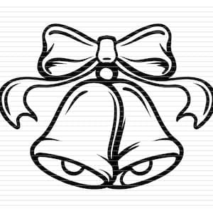 BELLS SVG jingle christmas easter wedding church cow bell santa claus animal ornament decorative files svg dxf eps png cricut silhouette d17