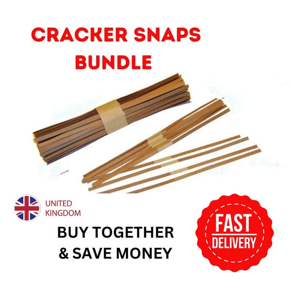 Christmas Cracker Snaps / Pulls / Bangs - Make Build Your Own Xmas Craft - Recyclable, Bulk wholesale uk