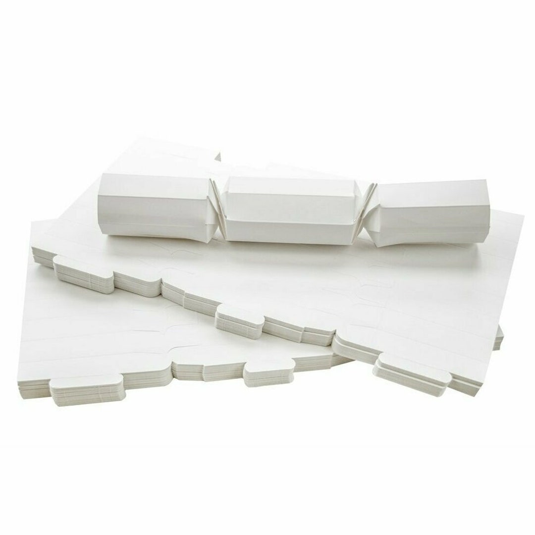 Diy christmas crackers kit pack of 100 white board blanks kids