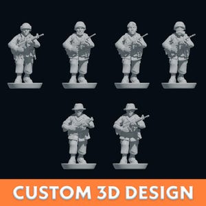 Custom 3D, Modern Era, STL File only, Modern Infantry Resin Figures, Modern Era, Military Action Figures, STL File,STL File/Digital Download
