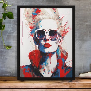 Arte de parede cyberpunk, pôster colorido de Cyberpunk, decoração de jogos, decoração de quarto de jogador, arte original, decoração de casa, impressão original, arte de parede grande