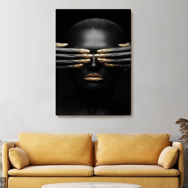 Glitter Black Woman Picture – Etsy