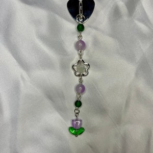 flower phone charm/ beaded phone charm/ kawaii phone charm/ phone charm