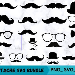 Mustache SVG, Mustaches Svg, Mustache Clipart, Mustache Bundle Svg, Mustache Vector, Mustache Silhouette
