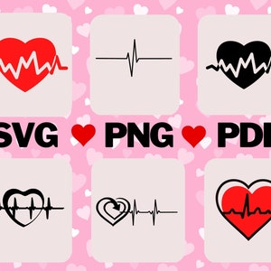 Heartbeat SVG|Heartbeat PNG|Heartbeat clipart|Verpleegkundige SVG|Heartbeat silhouet|Heartbeat cut-bestand|Gezondheidszorg svg| direct downloaden | afdrukbaar