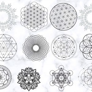 Heilige Geometrie Svg, Heilige Geometrie png, Heilige Geometrie Clipart, vorm Svg, geometrische SVG, mandala svg