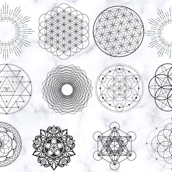 Sacred Geometry Svg, Sacred Geometry png, Sacred Geometry Clipart, Shape Svg ,Geometric SVG,mandala svg