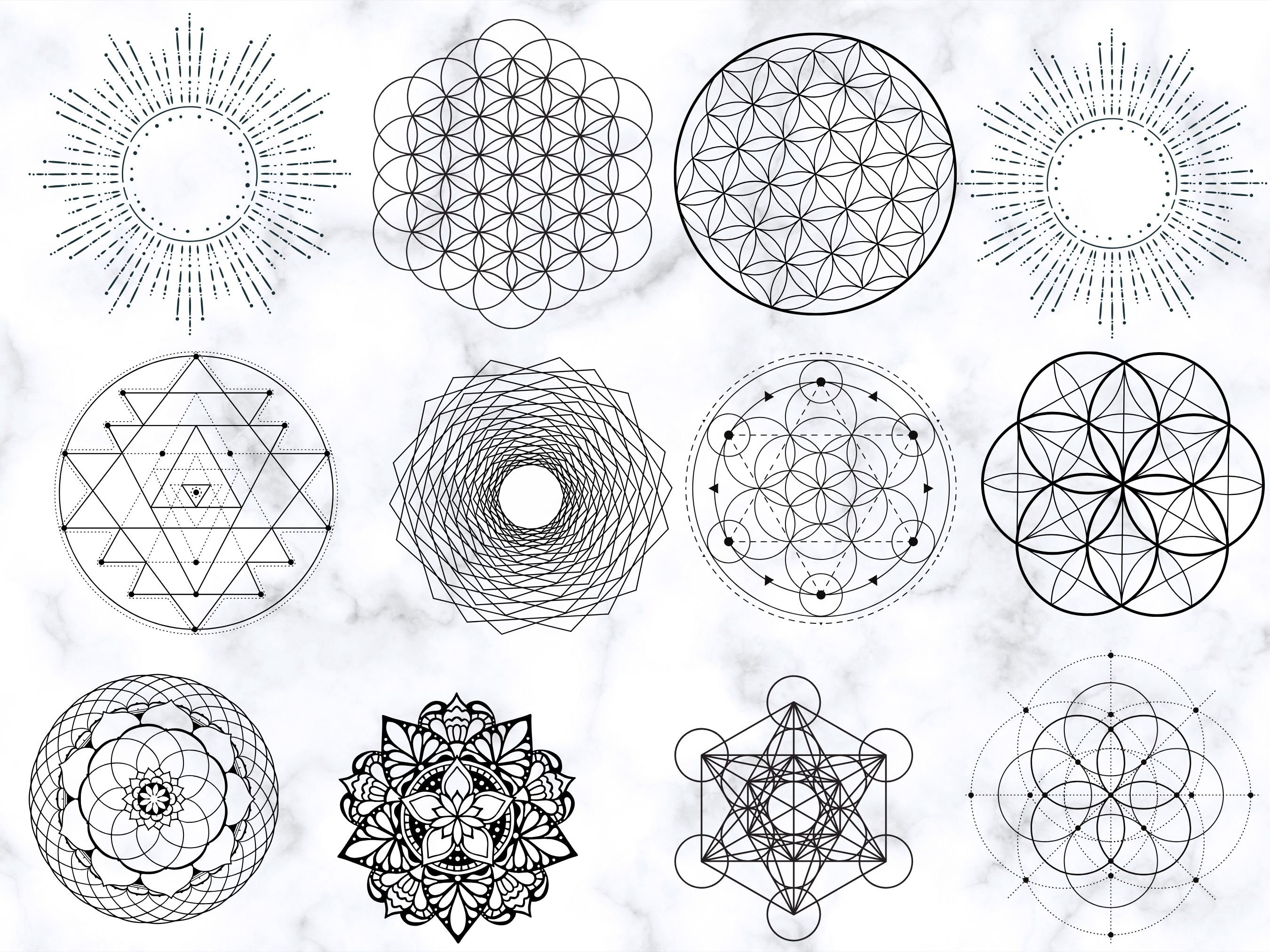 Sacred Geometry Svg, Sacred Geometry Png, Sacred Geometry Clipart ...