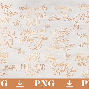 Citation du Nouvel An svg | Conception festive du Nouvel An | numérique Cricut & Silhouette | Citation artistique