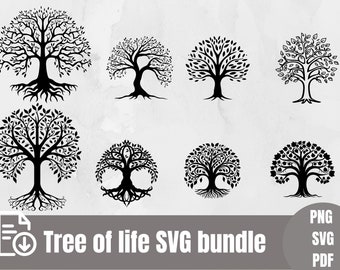 Tree of Life SVG Bundle Tree of Life Clipart Tree of Life SVG Cut Files ...