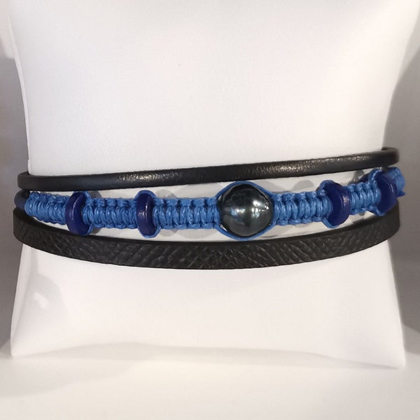 Pulsera Hombre Perlas de Tahiti Trilan