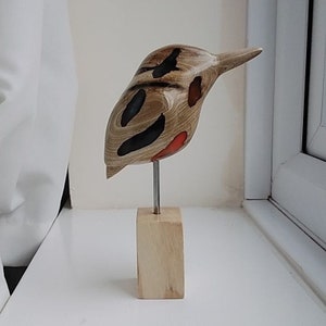 KINGFISHER  resin and wood carving