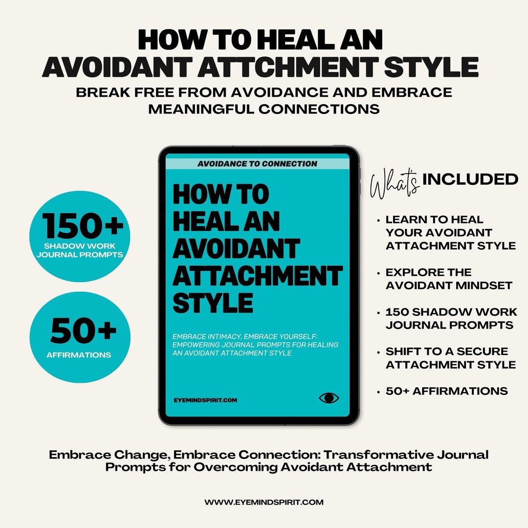 How to Heal an Avoidant Attachment Style: Self Therapy Journal - Etsy ...