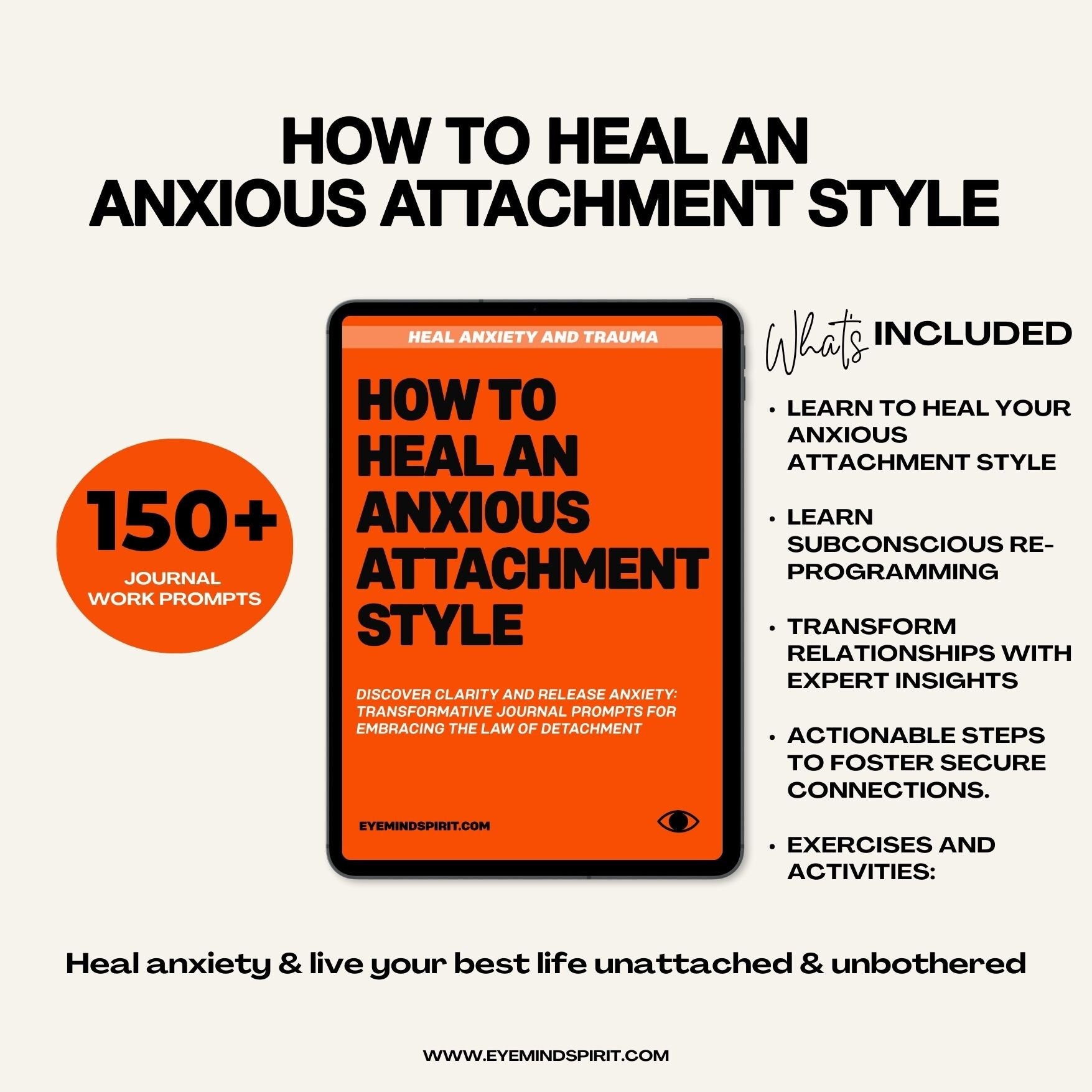 How to Heal an Anxious Attachment Style: Self Therapy Journal - Etsy