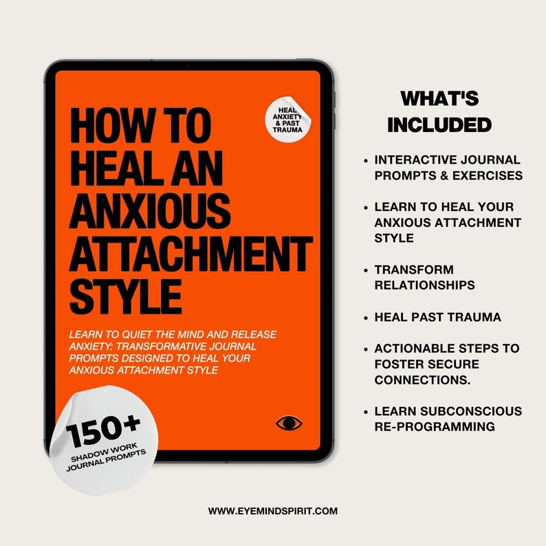 How To Heal An Anxious Attachment Style: Self Therapy Journal to Conquer Anxiety & Become Secure in Relationships image 3