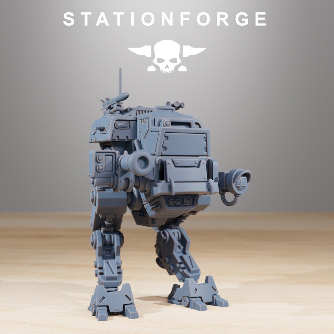 Grimguard Walker Mk1 Grimdark Tabletop RPG Wargaming Station Forge ...