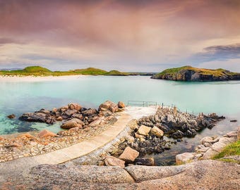 Boatstrand Pier Donegal Print: Irish Seascape Photography, Wild Atlantic Way