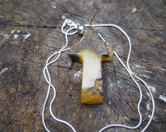 Natural amber stone Holy talisman of male attractiveness and strength "Amber Hope"