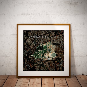 Cidade do Vaticano — Mapa da cidade com imagens de satélite