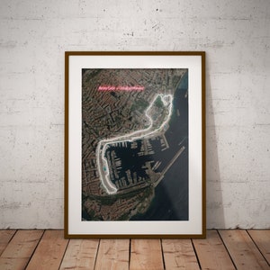 Circuit de Monaco — Poster de la carte du circuit