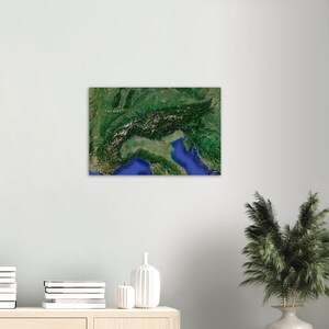 The Alps High-resolution Satellite Imagery Printable Map Poster - Etsy