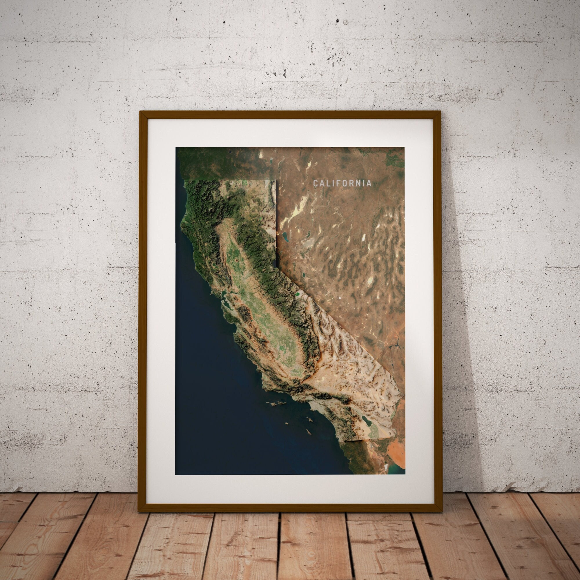 California High-resolution Satellite Imagery US Printable - Etsy