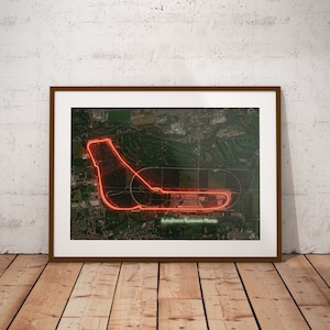Autodromo Nazionale Monza — Poster de la carte du circuit de course