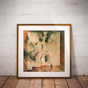 New Mexico — Satellitenbilder US Map Poster