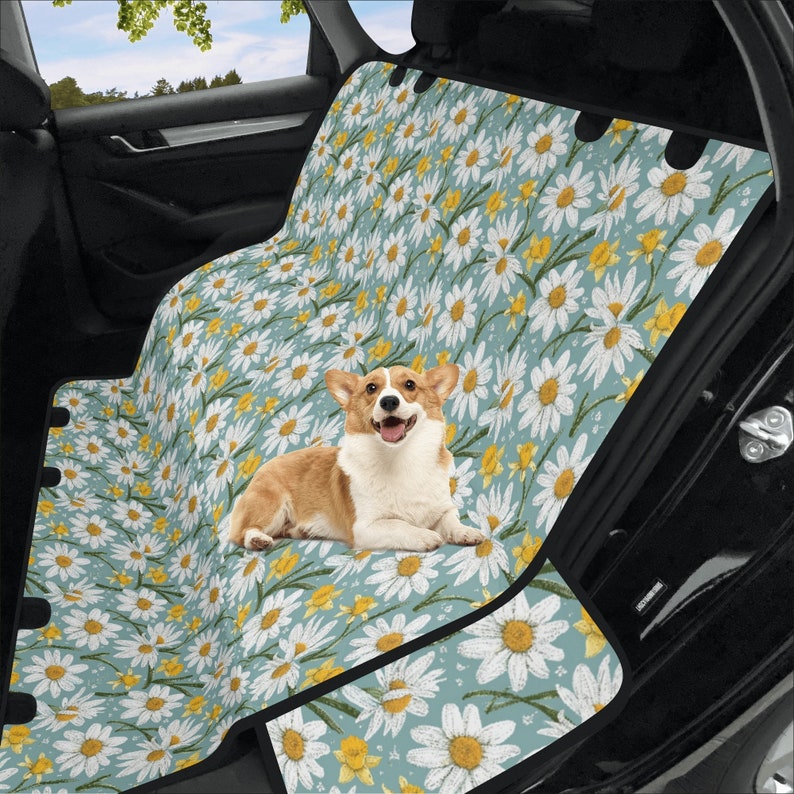 Green Ink Marble Pet Car Seat Cover main image 1