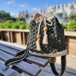Unique and cute backpack for women, Drawstring backpack, Custom gift backpack for girls.