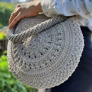 Bolso de mujer tejido a mano, Bolso de mano redondo grande, Bolso de regalo para niñas y mujeres, Bolso satchel, Bolsos y carteras de hombro y bandolera, Bolsas de regalo.