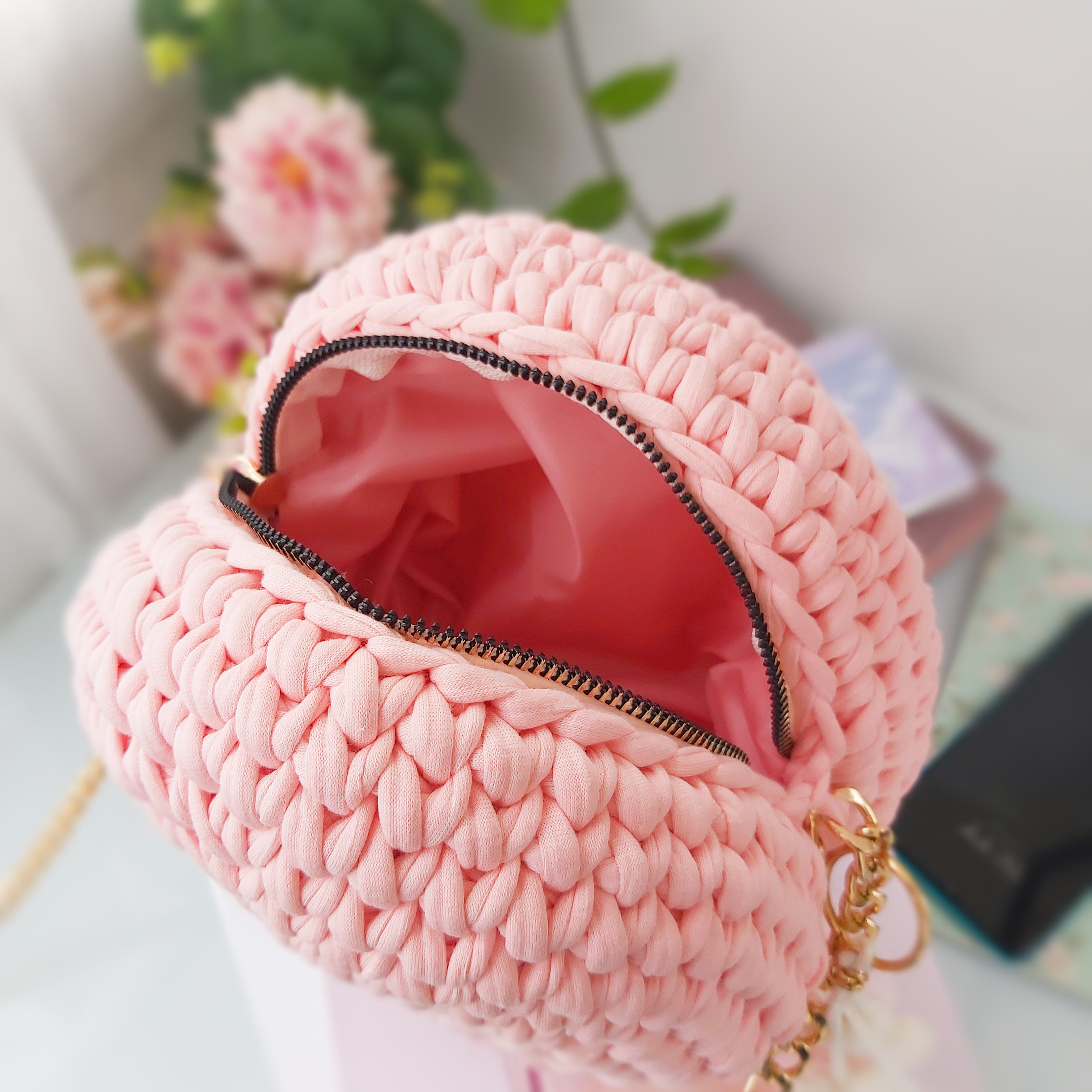 ショルダーバッグ・ポシェット Re-edition Circle Shoulder Bag Pale Pink PERGSA066CR00455009 Shoulder Bag Purse For Women Trendy Crescent Clutch Small