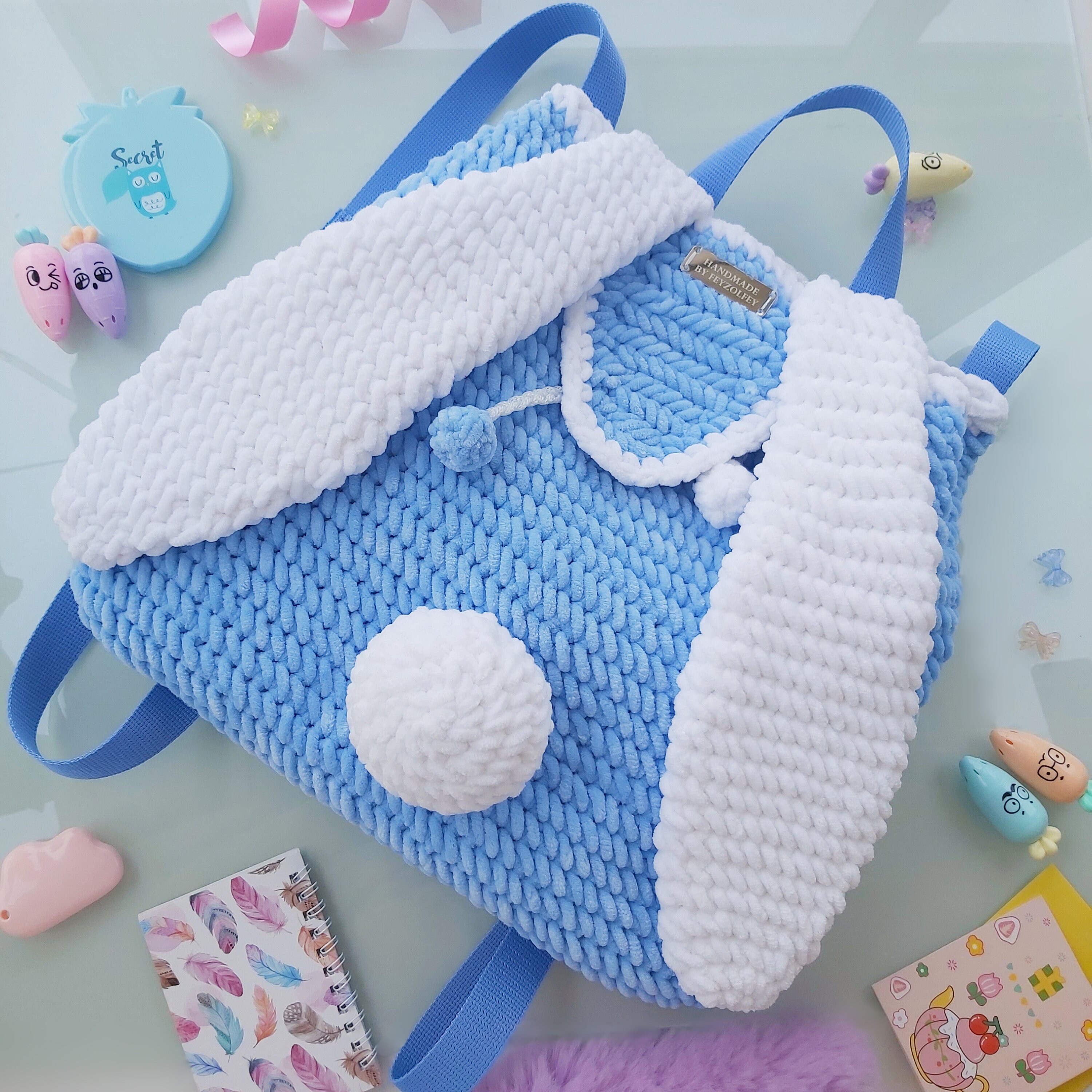 Handmade Crochet Backpack with Bunny Ears Crochet Bunny Backpack : 10 Steps (with Pictures  main image 2