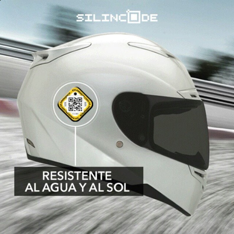 Stiker Code Qr SOS Biker Silincode Emergency Qr Code - Etsy Canada
