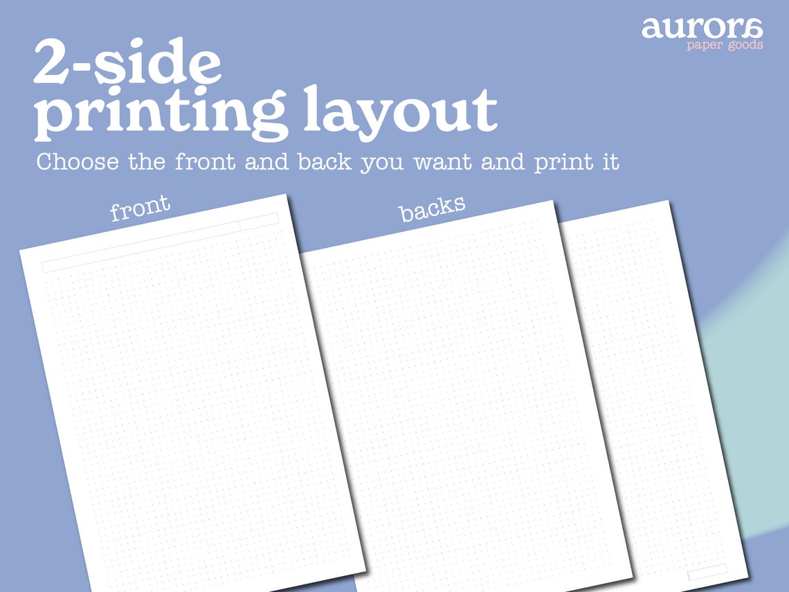 Printable Dot Grid Paper Digital Paper Template A4 & A5 Download PDF - Etsy