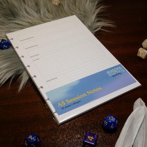TTRPG Session Notes | A5 | Discbound Insert